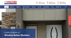 Desktop Screenshot of fischerwindowshutters.com.au